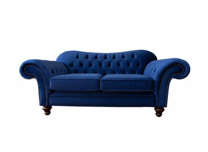 Sofas Chesterfield Design Sofa 2 Sitzer Couch Luxus Klassische Textil
