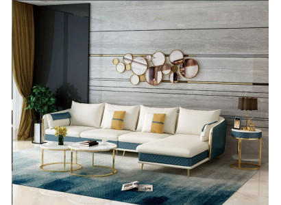 Wohnlandschaft L-Form Ecksofa Couch Design Polster Garnitur Sofa Ecke Neu