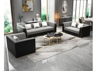 Sofagarnitur 3 2 1 Sitzer Set Design Sofa Polster Couchen Couch Modern