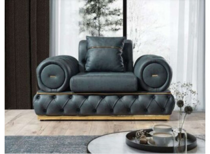 Sessel Chesterfield Sitz Barock Rokoko Klassische Möbel Wohnzimmer Polster Neu