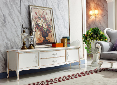 Sideboard Weiß Luxus Elegantes Schrank Kommode Schränke lowboard Hotel Möbel