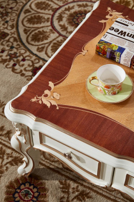 Couchtisch Weiß Luxus Elegantes Wohnzimmer Design Tische Klassische Möbel