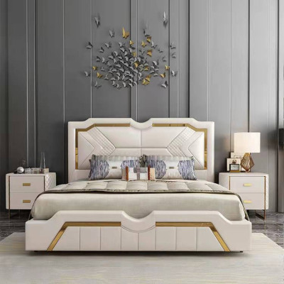 Design Bett Polster Luxus Doppel Hotel Betten Ehe 180x200cm Schlaf