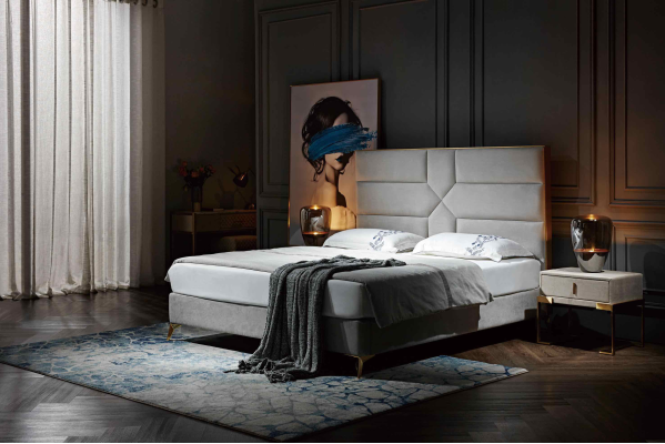Luxus Design Bett Polster Doppel Hotel Betten Ehe 180x200cm Schlaf Zimmer