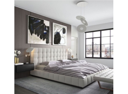 Modernes Gestell Luxus Schlaf Zimmer Betten Hotel Design Leder Bett