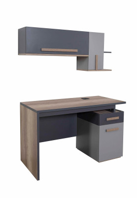 Jugendzimmer Set Grau Bett Nachttisch Kleiderschrank Design Neu 4tlg.