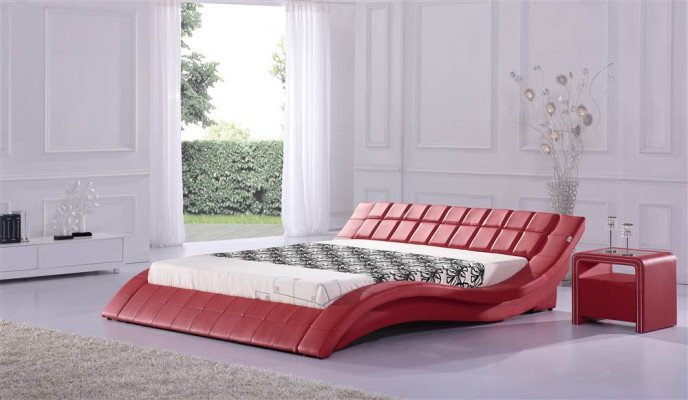 Doppel Hotel Betten Ehe Schlaf Zimmer Leder Bett Polster Design Luxus