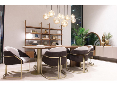 Esstisch 6x Stühle Luxus Esszimmer Möbel Esszimmer Garnitur Set 7tlg