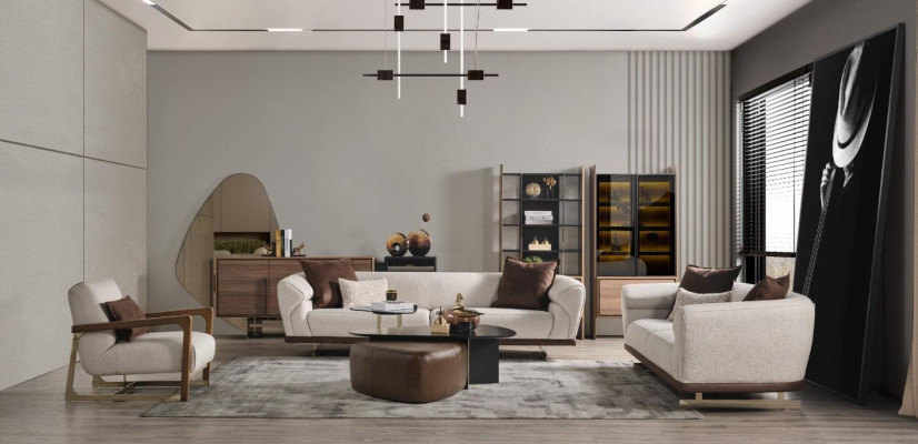 Sofagarnitur 431 Sitzer Wohnzimmer Set Modern Set Neu Luxus Möbel