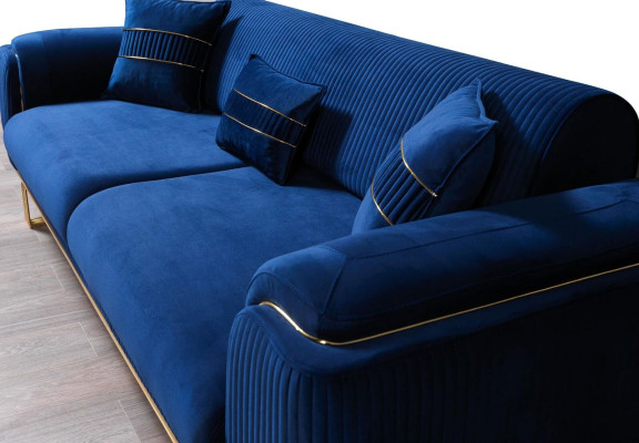 Sofa Set 3+3+1 Sitz Modern Sofagarnitur Wohnzimmer Luxus Garnitur Neu