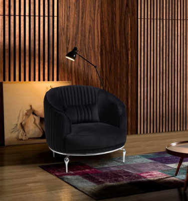 Sofagarnitur Wohnzimmer Sofagarnitur 3+1 Sitzer Modern Schwarz Sofa Set