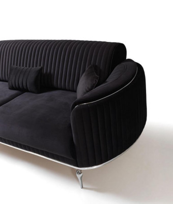 Sofa Set 331 Sitzer Luxus Modern Set Wohnzimmer Möbel Textil Sofagarnitur
