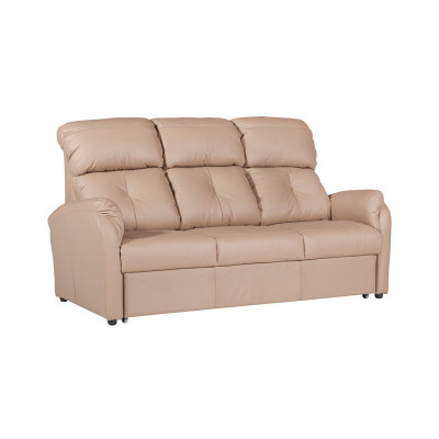 Sofagarnitur 3+2 Sitzer Set Design Sofa Polster Couch 100% Leder Bettfunktion