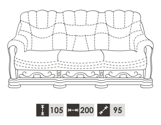 Garnitur 3+2 Sitzer Couch Polster Garnituren Sitz Set 100% Italienisches Leder