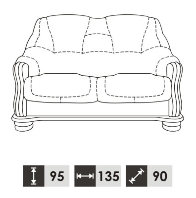 Sofagarnitur 3+2 Sitzer Klassischer Wohnlandschaft Sofas Couchen Polster