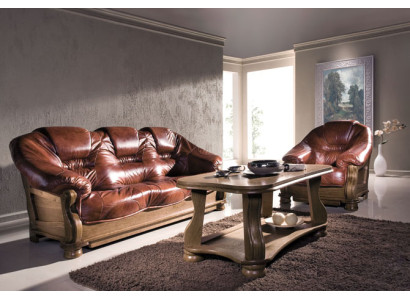 Sofagarnitur 3+2 Sitzer Klassische Garnituren Leder Sofas Couchen Polster