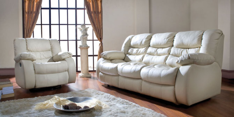Leder Funktion Couch Dreisitzer Couch 3Sitzer Polster Sofa Sofas Couchen