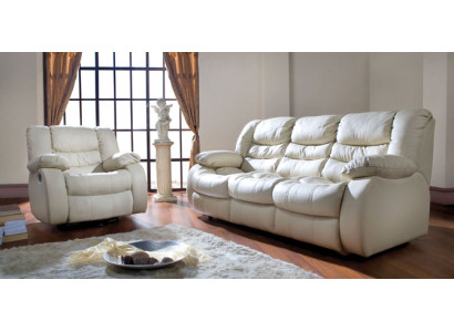 Leder Funktion Couch Dreisitzer Couch 3Sitzer Polster Sofa Sofas Couchen