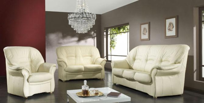 Design Relax Sofas Couch Polster Dreisitzer Couchen Kunstleder Sofa