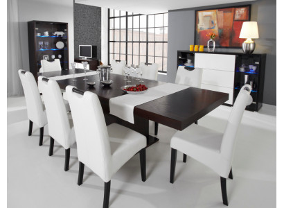 Komplett Set Esstisch + 4 Stühle Esszimmer Set Ess Gruppe Holz Tisch