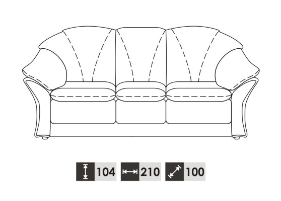 Klassische Wohnzimmer Garnitur 3+1 100% Vollleder Couch Sitz Polster