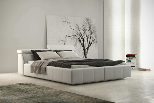 Bett Designer Polsterung Hotel Doppelbetten Multifunktion Betten 180 x 200 Neu