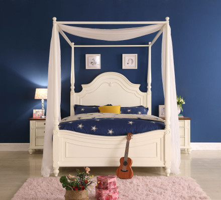 Himmelbett Echtes Holz Bett Design Luxus Betten Klassische Schlfzimmer Möbel Neu