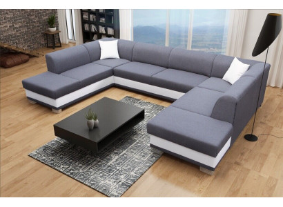 XXL Wohnlandschaft Ecksofa Couch Polster Garnitur Ecke Designer U-Form Neu Sofa