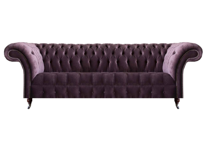 Lila Chesterfield Wohnzimmer Viersitzer Designer Polstercouch Edle Möbel