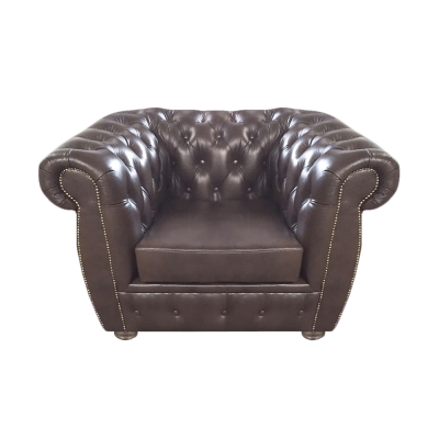 Luxus Design Sessel Braun Polstermöbel Sitz Möbel Polstermöbel Chesterfield