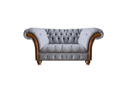 Luxus Möbel Zweisitzer Sofa Couch Chesterfield Designer Textil Wohnzimmer
