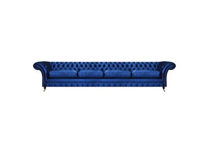 Luxus Modern Sitzmöbel Sofa Viersitzer Couch Blau Chesterfield Wohnzimmer