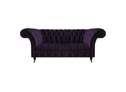 Luxus Sofa Dreisitze Lila Polstermöbel Wohnzimmer Couch Chesterfield Neu
