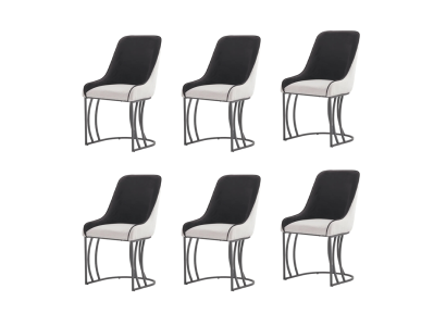 Modern Esstisch 6x Stühle Designer Luxus Esszimmer Möbel