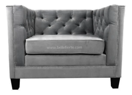 Sessel Chesterfield Textil Stoff Lila Kreative Möbel Neu Wohnzimmer Modern Rosa