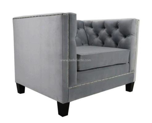 Sessel Chesterfield Textil Stoff Lila Kreative Möbel Neu Wohnzimmer Modern Rosa
