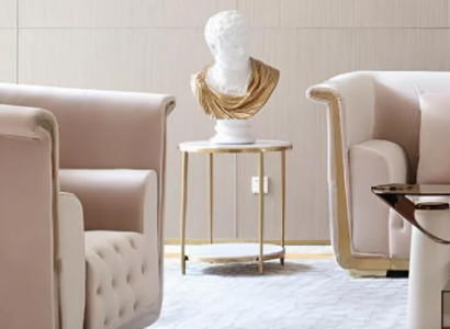 Beistelltisch Luxus Möbel Edelstahl Couchtisch Tische Konsolen Design Marmor Neu