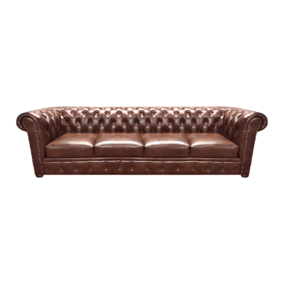 Wohnzimmer Sofa Viersitzer Couch Polstermöbel Ledersofa Chesterfield