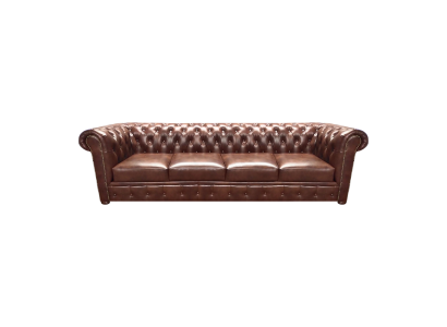 Wohnzimmer Sofa Viersitzer Couch Polstermöbel Ledersofa Chesterfield