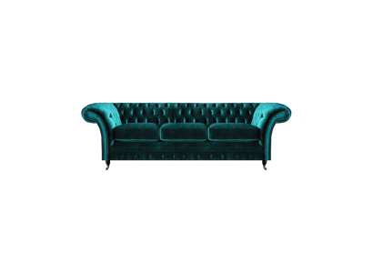 Wohnzimmer Grün Dreisitzer Sofa Couch Textil Möbel Polstersitz Möbel