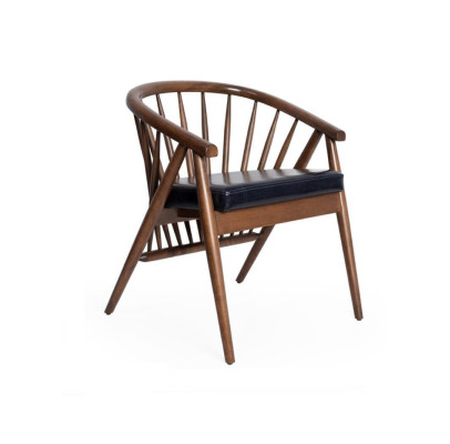 Stühle Wohnzimmer Esszimmer Lehnstuhl Holzstuhl mit Armlehne Esszimmer Möbel