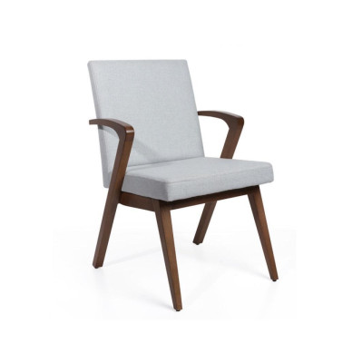 Esszimmer Stühle Holz Luxus Sessel Stuhl Weiß Lehnstuhl Wohnzimmer Möbel Neu