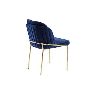 Sitz Stuhl Esszimmerstuhl Stühle 1 Sitzer Sessel Luxus Möbel Design Stoff Lehn