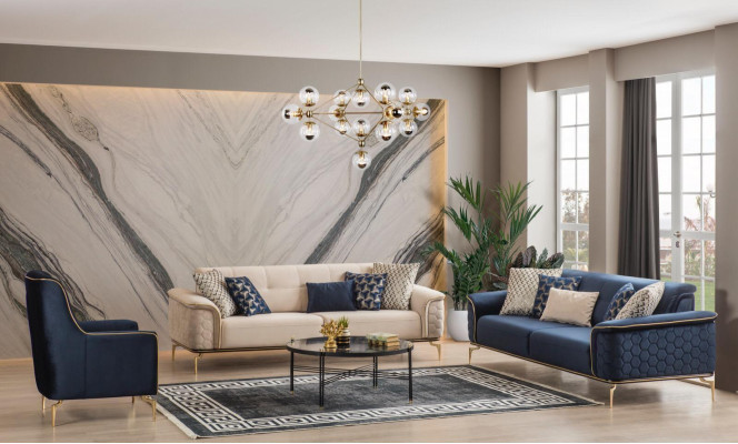 Sessel Einsitzer 1 Sitz Clubsessel Stoff Moderner Stuhl Wohnzimmer Möbel Textil