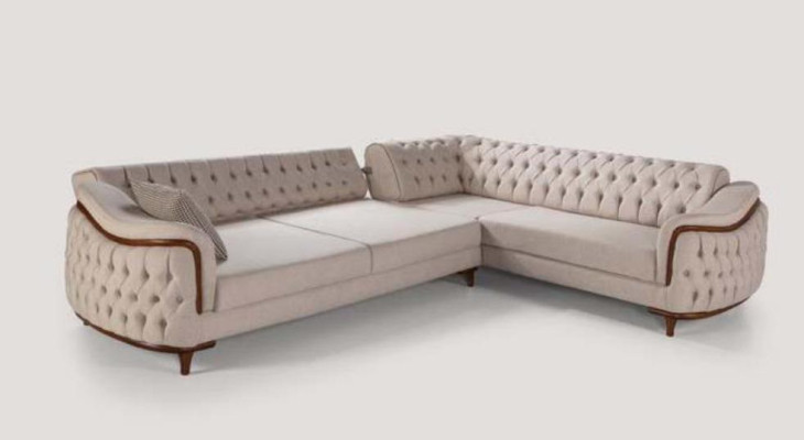 Ecksofa Wohnlandschaft Chesterfield Couch Polster Sofa Couchen Möbel