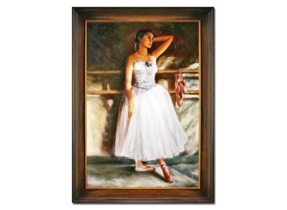 Ballerina Handarbeit Ölbilder Gemälde Leinwand Ölbild Bild Bilder G15457