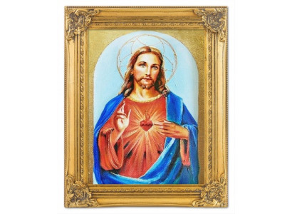 Herz Jesu Handarbeit Ölbilder Gemälde Leinwand Ölbild Bild Bilder G04288