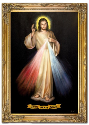 Jesus, ich vertrau dir Handarbeit Ölbilder Gemälde Leinwand G119936