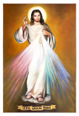 Jesus, ich vertraue auf dich Handarbeit Ölbilder Gemälde Leinwand G119324