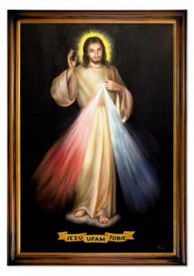 Jesus der Barmherzige Handarbeit Ölbilder Gemälde Leinwand Ölbild G119943